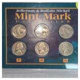 Buffalo and Jefferson Nickel Mint Mark Collection