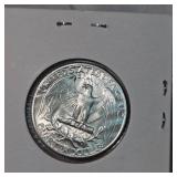 1964D UNC, 1963D AU Washingtons 25c