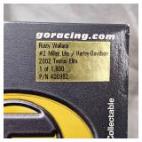 Action 1:24 Miller Lite Rusty Wallace #2 Harley, As New, In Box