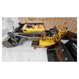 2-Tonka Pressed Tin Backhoes