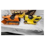 3-Classic Tonka Backhoes