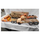 4-Vintage Nylint Semi Tractors and Dump Truck