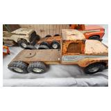 4-Vintage Nylint Semi Tractors and Dump Truck