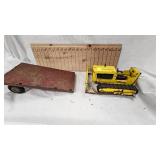 Classic Tonka Bulldozier and Trailer