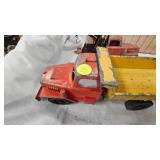 Lot of Early Die Cast 1/16 Dump Trucks, Wrecker