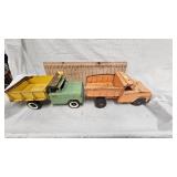 Pair of Classic Tonka Dump Trucks