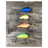 Lot of 10 Collectible Fishing Lures - see description for more info