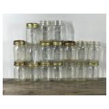 Lot of 17 Vintage Canning Jars - Ball & Kerr