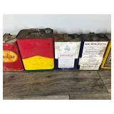 Lot of Vintage Gasoline Cans - Oil Cans and More