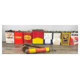 Lot of Vintage Gasoline Cans - Oil Cans and More