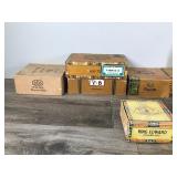 Lot of Vintage Wooden Boxes & Cigar Boxes  - see description for more info
