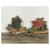 2 - Vintage Sexton 1976 Metal Wall Hanging Plaques