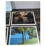 6 - Vintage Minnesota Placemats (Color Scenes of the Gopher State) - Permanent - Reversible - Washable