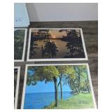 6 - Vintage Minnesota Placemats (Color Scenes of the Gopher State) - Permanent - Reversible - Washable