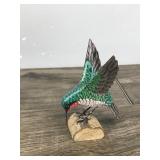 3 - Hand Carved Wooden Bird Figurines