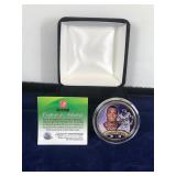MN Vikings ADRIAN PETERSON Kennedy Half Dollar Gold Plated US Coin - Uncirculated - COA