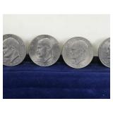 5 - Eisenhower One Dollar Coins - see description for more info
