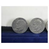 5 - Eisenhower One Dollar Coins - see description for more info