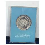 United Nations 25th Anniversary Commemorative Solid Sterling Silver Medal - Minted for the United Nations by the Franklin Mint