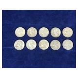 10 - Washington Silver Quarter Coins - see description for more info