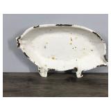 Vintage Cast Iron Pig Dish