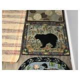 Lot of 7 Rugs - 5 Entry Way Rugs and 2 Hallway Rugs - smoke free