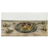 Vintage Brass Hanging Lamp