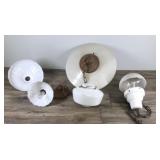 Lot of Vintage Hanging Lamps & More