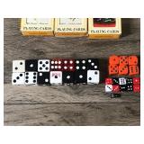 Playing Cards - Football Electronic Game - Draw Poker Electronic Game - Dice - Metal Dice with Case - Puzzles