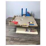 2 - Collectible Hot Wheels Service Stations and 1 Track