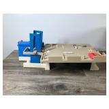 2 - Collectible Hot Wheels Service Stations and 1 Track