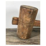 Large Wooden Vintage Mallet