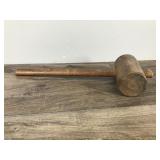 Large Wooden Vintage Mallet