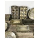 Lot of Vintage Pie Pans, Muffin Pans and Bread Pans