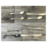 Vintage Spoons, Knives, Forks, Platter, Creamer and Tea Ball - Possible Silver Content in Dishware - see description for more info