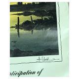 Collectible 1970 Ducks Unlimited Sports Gear Inc. Calendar with Les Kouba Print - Mallards at Dawn