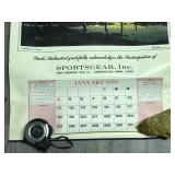 Collectible 1970 Ducks Unlimited Sports Gear Inc. Calendar with Les Kouba Print - Mallards at Dawn