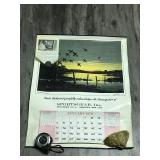 Collectible 1970 Ducks Unlimited Sports Gear Inc. Calendar with Les Kouba Print - Mallards at Dawn
