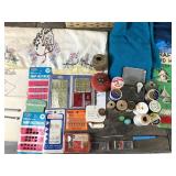 Sewing Items - Fabric - Patterns - Sewing Box  - Tools - Thread and More