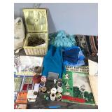 Sewing Items - Fabric - Patterns - Sewing Box  - Tools - Thread and More