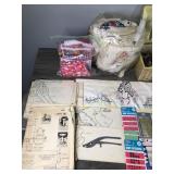 Sewing Items - Fabric - Patterns - Sewing Box  - Tools - Thread and More