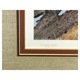 Framed, Signed & Numbered Les C. Kouba Print - “Leavin Shelter” - 4709/5000 AWAG