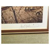 Framed, Signed & Numbered Les C. Kouba Print - “Leavin Shelter” - 4709/5000 AWAG