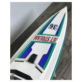 Vintage Kyosho Jet Stream 800 Radio Control Jet Boat with Accessories
