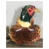 2 - Vintage Grain Belt Beer Chalk-ware Plaster Sign Pheasants