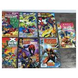 Lot of 16 Collectible Comic Books - X-Men / Quasar / Fantastic 4 / The Spectacular Spider-Man / Spider-Man Team Up / Spider-Man /  Wolverine