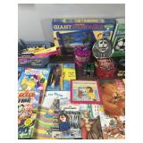 Lot of Kids Items - Puzzles - Kids Books - Coloring Books - Drawing Paper - Markers - Crayons and More