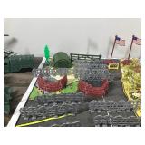 Lot of Military Toys - Army Soldiers Figurines - Large C-130 - Military Jets, Trucks, Helicopters, Battlefield Play Mar and More