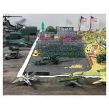 Lot of Military Toys - Army Soldiers Figurines - Large C-130 - Military Jets, Trucks, Helicopters, Battlefield Play Mar and More