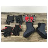 3 - Pairs of Gloves and 1 Pair of Boot Liners